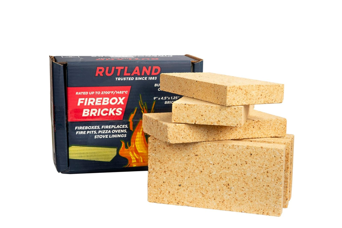 Rutland Products - Ladrillo de Fuego, 6 Unidades, Paquete de 1