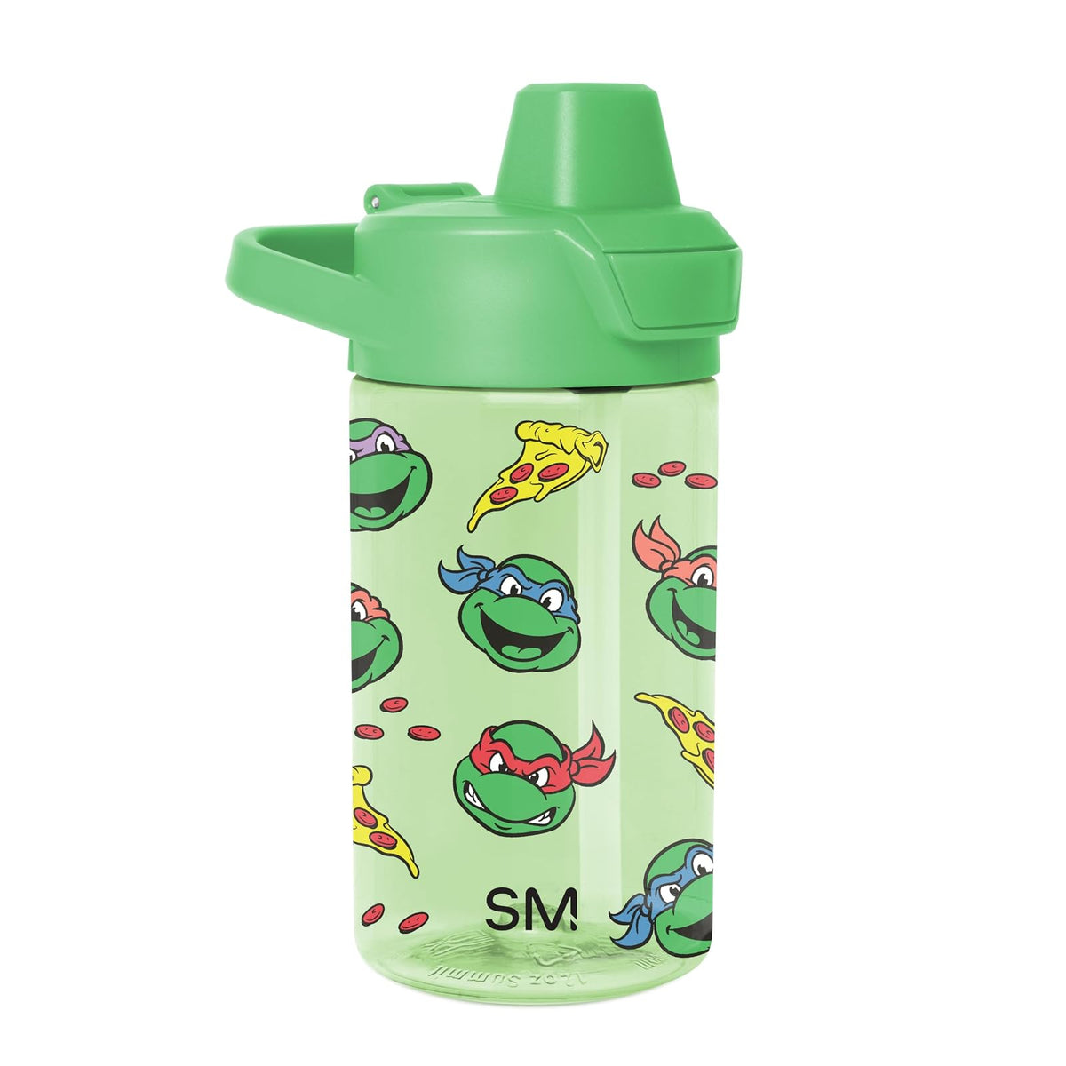 Simple Modern Summit Botella Tritan para Niños, 12 oz, Diseños con Licencia - TMNT: Pizza Time - 12 onzas