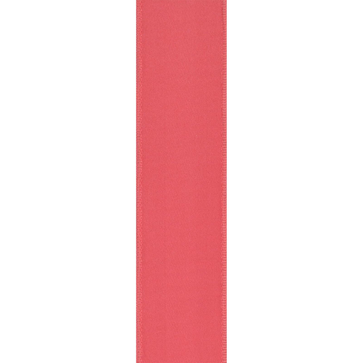Berwick Offray - Cinta de satén de una cara de 1.5 pulgadas, color rosa coral, 25 yardas