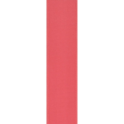 Berwick Offray - Cinta de satén de una cara de 1.5 pulgadas, color rosa coral, 25 yardas