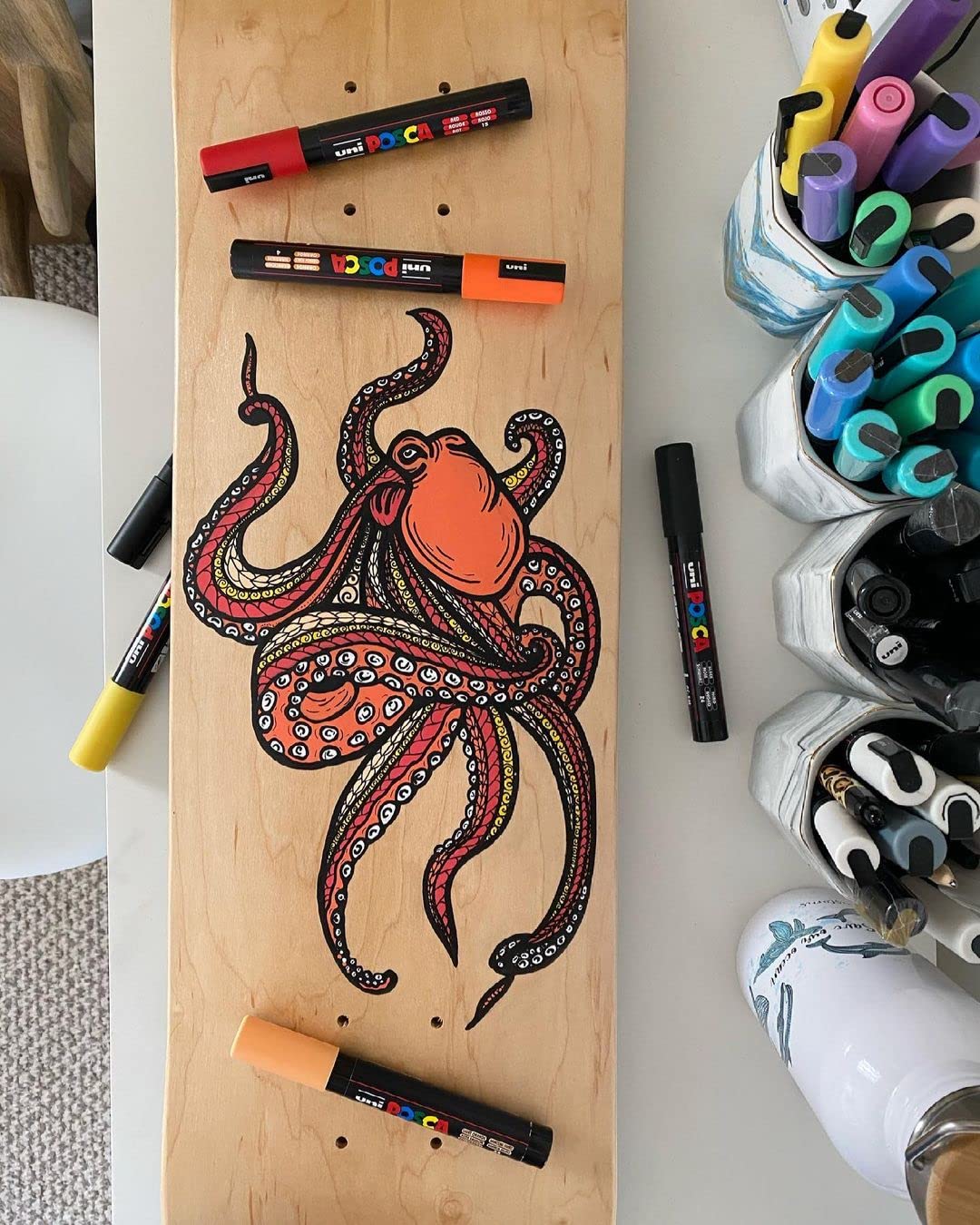 POSCA 153544852 - marcador de pintura a base de agua, 2,5 mm, varios colores (paquete de 4)