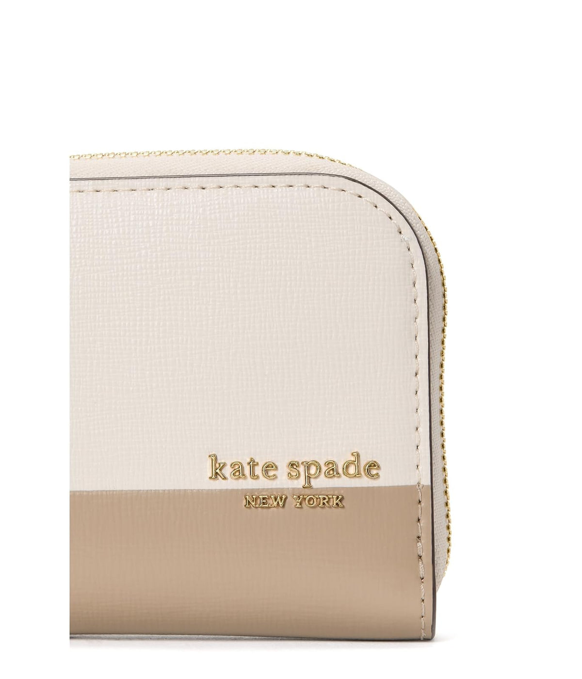 Kate Spade New York Devin Saffiano Funda de piel con cierre, Colorblocked Timeless Taupe, One Size