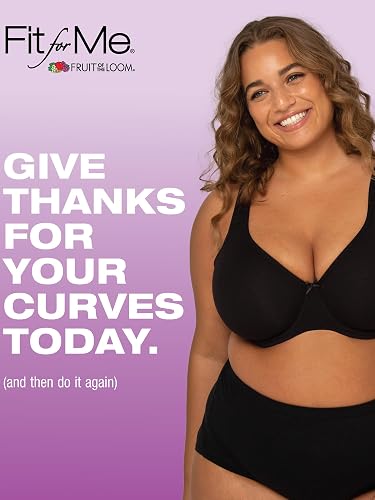 Fruit of The Loom Brasier con Varillas Plus Size de Algodón para Mujer
