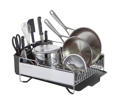 KitchenAid kns896bxgra grande escurreplatos tamaño completo, acero inoxidable