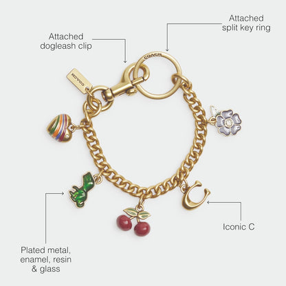 Coach - Pulsera con dije para mujer