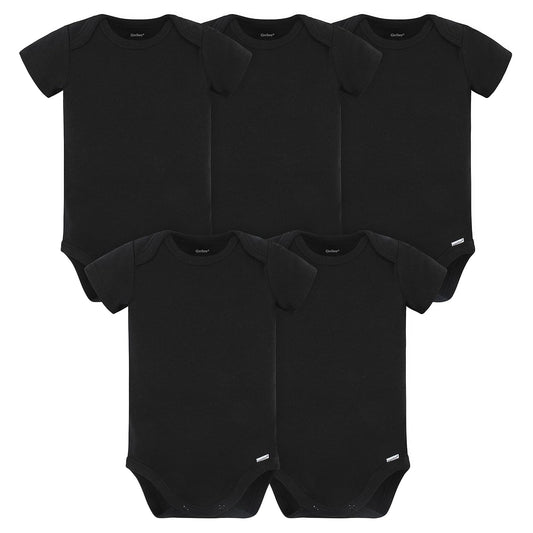 Gerber Paquete de 5 mamelucos unisex para bebé, paquete de 180 g/m²