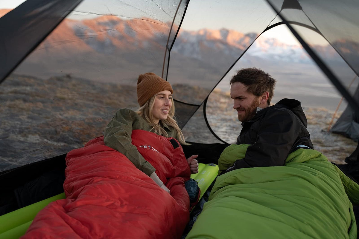 Teton LEEF - Saco de Dormir Ligero para Momia para Camping, Senderismo, mochilero; opción para Clima frío, Saco de compresión Incluido