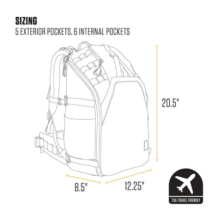 Carhartt 45l Nylon Internal Frame Hiking Backpack, Durable Pack With 15" Laptop Sleeve Mochila de senderismo de nailon 45L Unisex adulto
