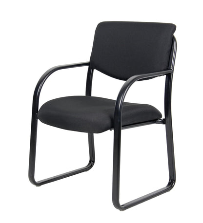 Boss B9521-BK Fabric Plus Guest Chair, Black
