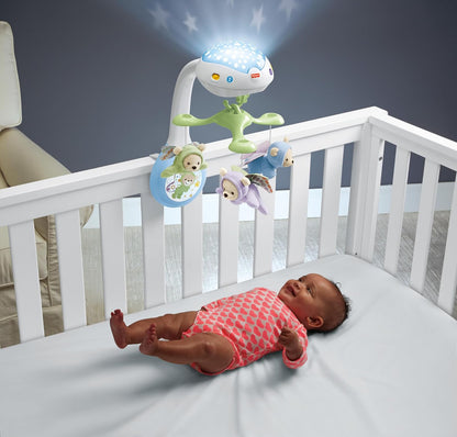Fisher-Price Móvil para Bebés 3 en 1 Sueños de Mariposa Con Proyección de Estrellas, Música Relajante y Modo Sobremesa Para Recién Nacido en Adelante