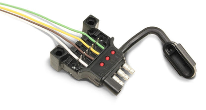 Hopkins Towing Solutions 48192 Endurance Quick Fix - Conector Plano Lateral de Remolque 4 Unidades, Color Negro