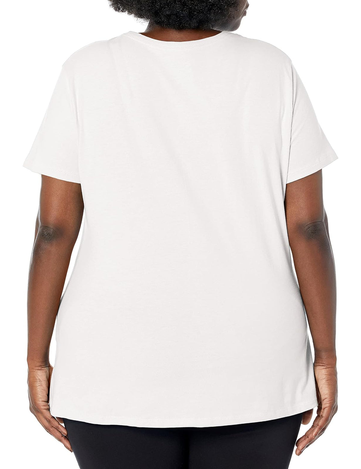 Just My Size Playera de Manga Corta con Cuello Redondo para Mujer