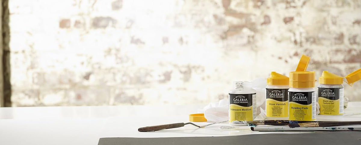 Winsor & Newton Galeria Acrylic Mediums Medium Brillante, Blanco, 250 ml