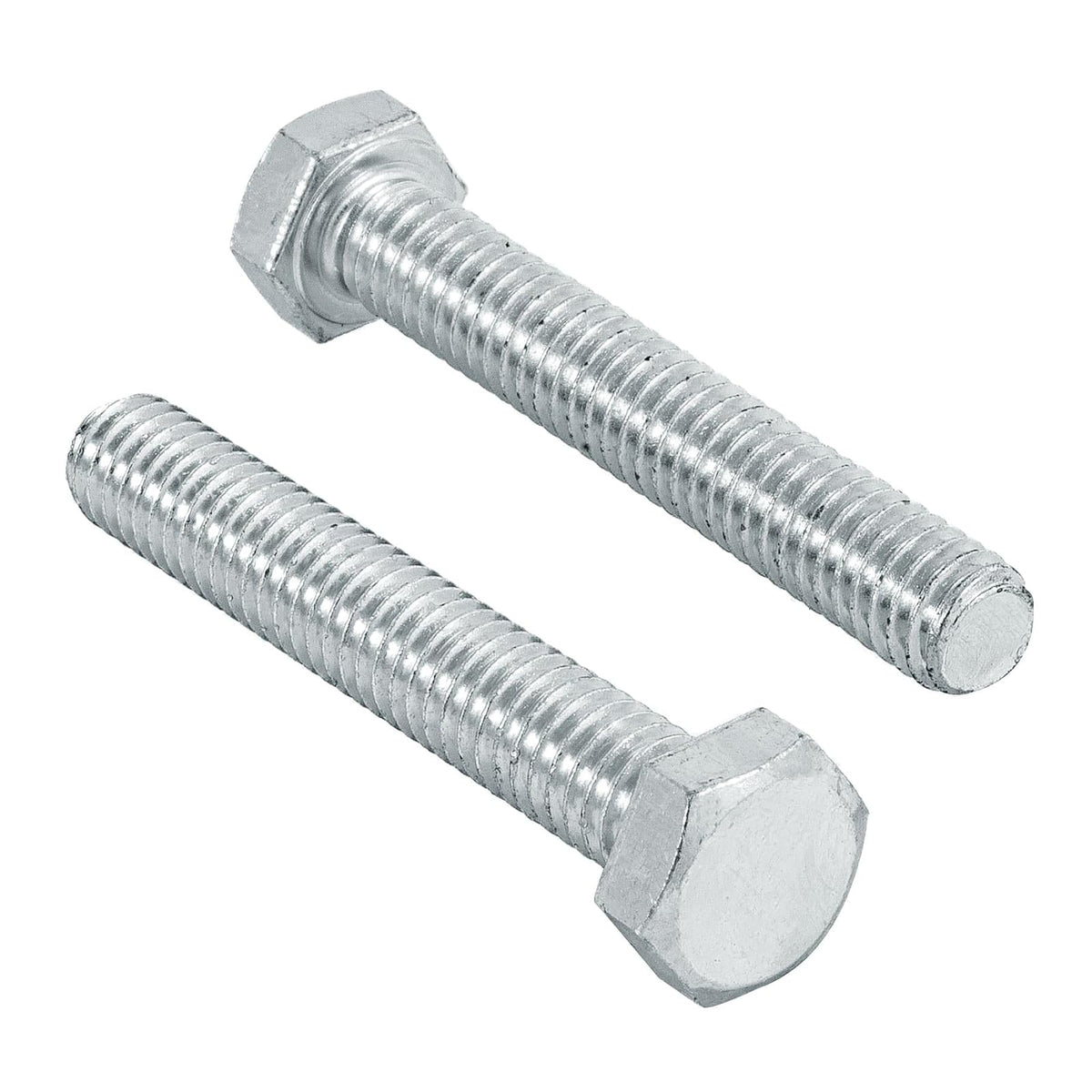 Fiero Tornillo Tipo Máquina Acero Galvanizado, Cabeza Hexagonal, 30 Piezas - 5 - 16 x 2"
