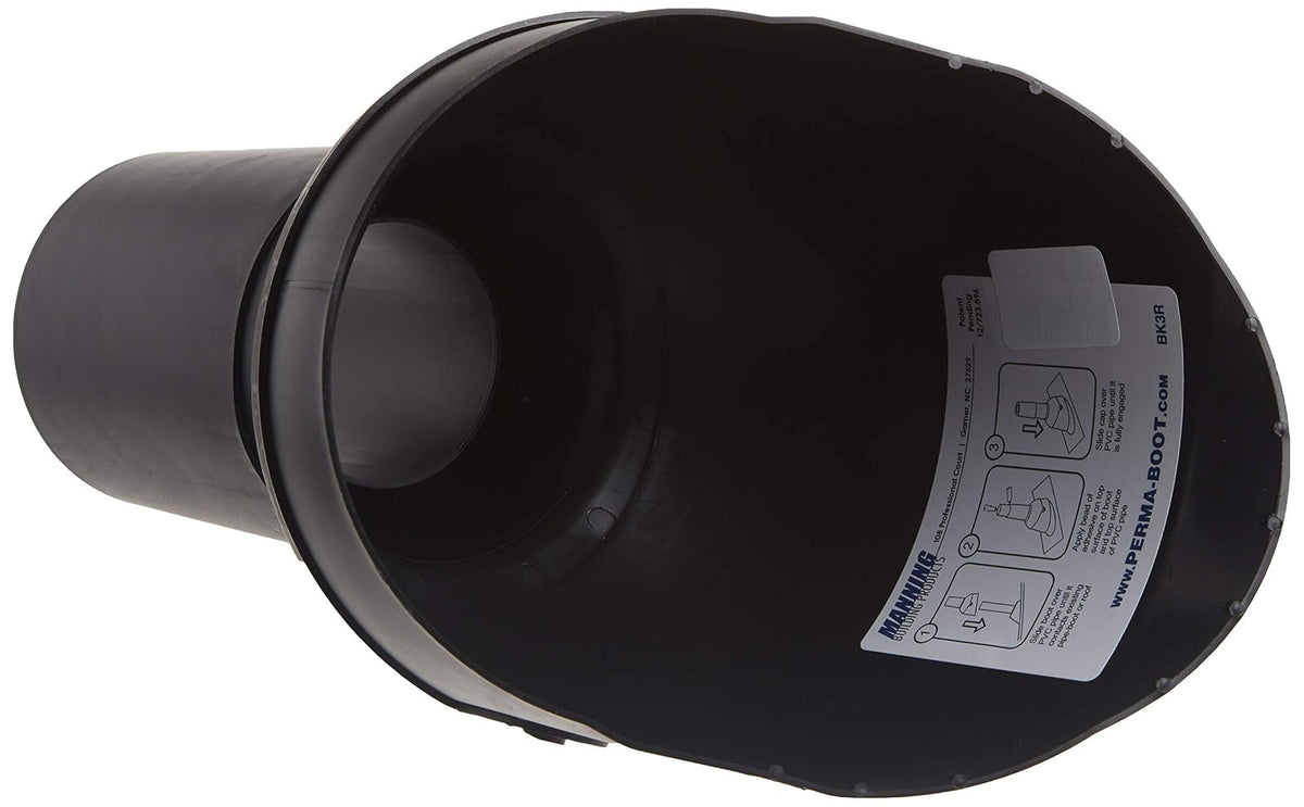 permaboot 5531 3-Inch reparación de ventilación, negro