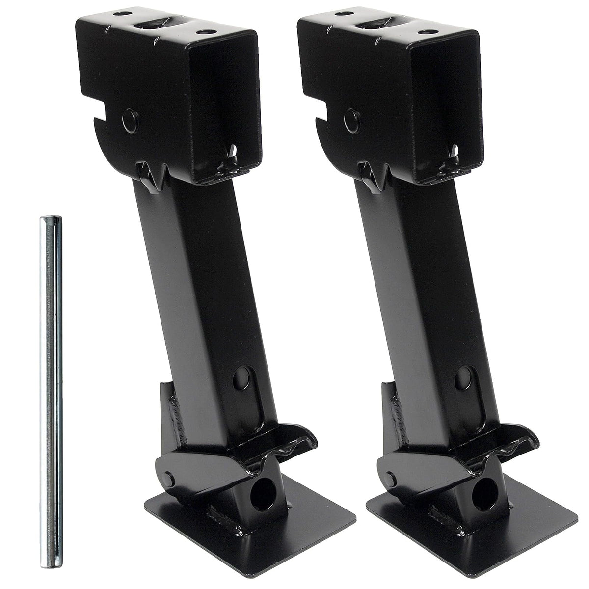 MaxxHaul 50970 - Gatos estabilizadores telescópicos para Remolque, Accesorios para Caravana, 1000 Libras, Capacidad Cada uno de 12 a 18 Pulgadas, Juego de 2