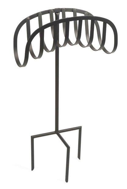 Liberty Garden - Soporte de Almacenamiento para Manguera de jardín con Soporte de Anclaje de 3 Clavijas, Color Negro