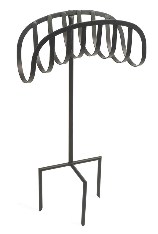 Liberty Garden - Soporte de Almacenamiento para Manguera de jardín con Soporte de Anclaje de 3 Clavijas, Color Negro
