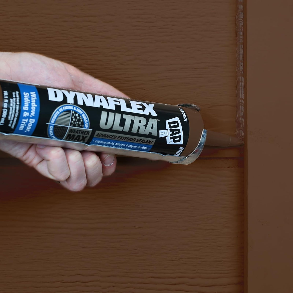 DAP Dynaflex Ultra Advanced Sellador 7079818218 | Café, 10 oz, sellador de látex sintético, exterior interior