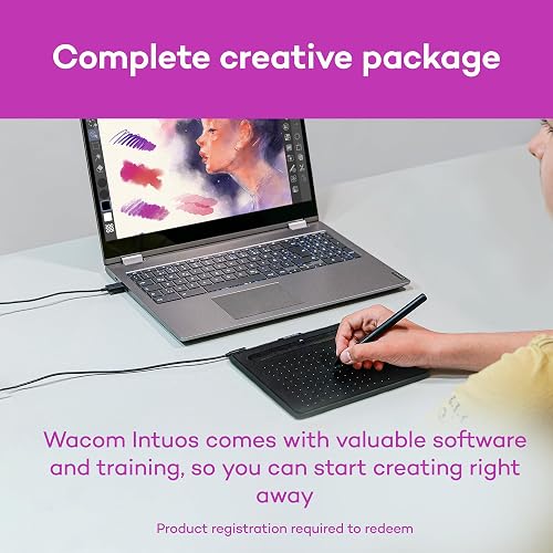 Wacom Intuos CTL6100WLK0 Bluetooth Tableta Mediana Color Negro
