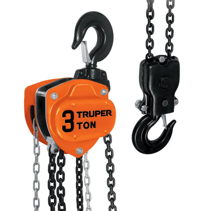Truper POL-3, Polipasto industrial, 3 toneladas
