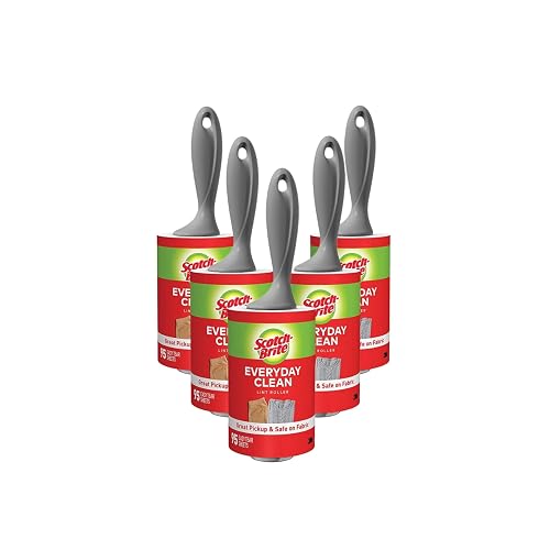 Scotch-Brite Lint Roller, 95 Sheets, 5 Count by Scotch-Brite