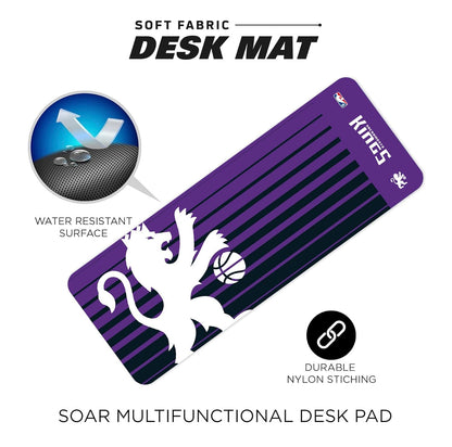 SOAR NBA - Tapete multifuncional de computadora para computadora, (31.5 x 12 pulgadas), tela ultra suave con respaldo de goma antideslizante, costuras de nailon resistentes al agua y duraderas, Boston