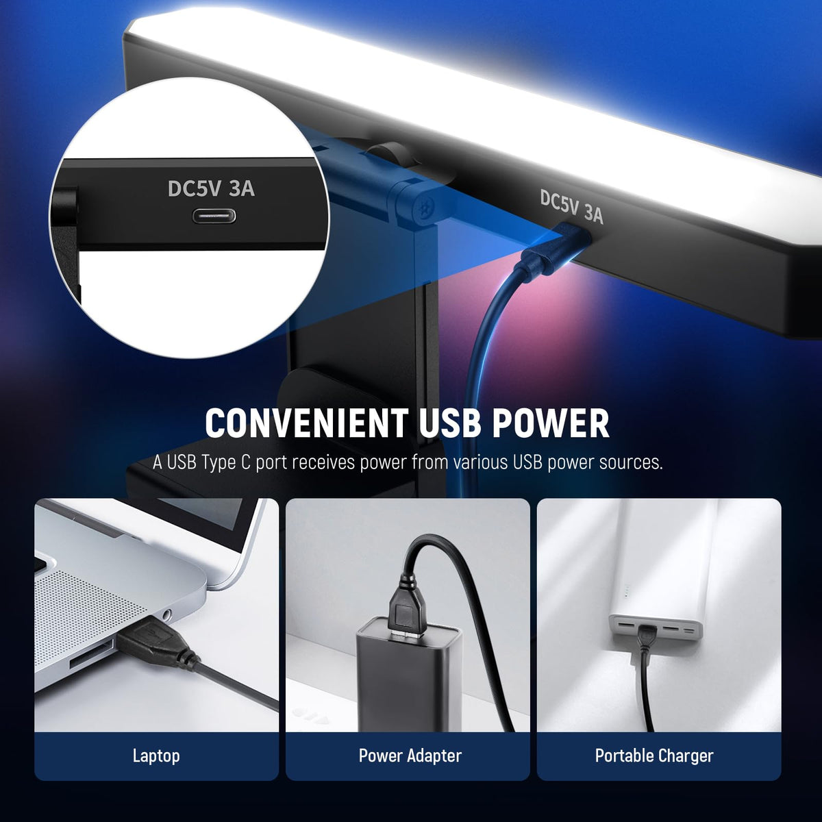 NEEWER Basics 6W Barra Luz Monitor con Soporte/Remoto/Táctil, Lámpara Escritorio LED Bicolor Regulable para Home Office Videoconferencias Luz Computadora Webcam Zoom Juegos Streaming Lectura, L10