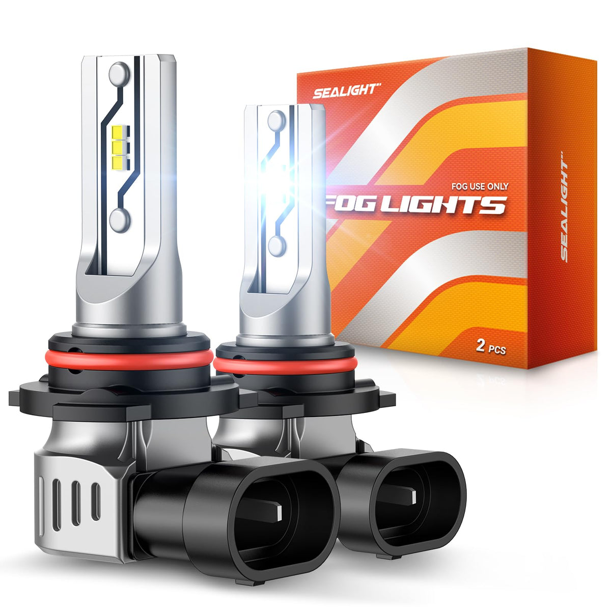 Sealight Bombillas LED Antiniebla H10 12000 LM, Blanco, Paquete de 2 | Plug and Play, tamaño mini OEM 1:1, resistente al agua, reemplazo directo para H10/9145/9140/9040, para automóviles, camiones, SUV