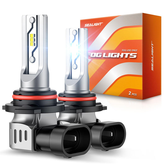 Sealight Bombillas LED Antiniebla H10 12000 LM, Blanco, Paquete de 2 | Plug and Play, tamaño mini OEM 1:1, resistente al agua, reemplazo directo para H10/9145/9140/9040, para automóviles, camiones, SUV