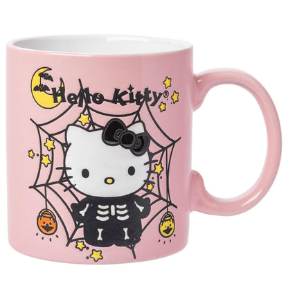 Silver Buffalo Hello Kitty Set de Tazón para Ramen con Palillos, 20 oz - Sanrio Hello Kitty Halloween esqueleto Web