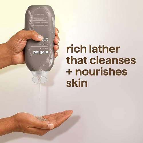 Method Men Body Wash, Cedar + Cypress, Paraben and Phthalate Free, 18 fl oz (Pack of 1)