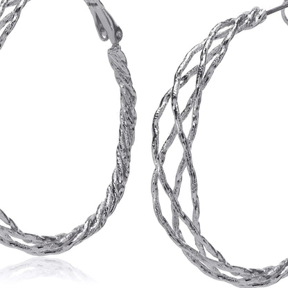 Guess Braided Hoop Earrings