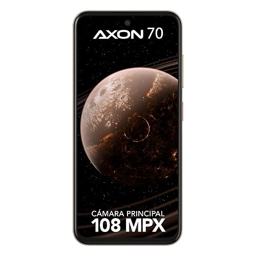 Celular ZTE Axon 70, 6.7” 120Hz, Cámara 108MP y 256GB+16GB RAM (6GB + 10GB dimámica), Batería 5000mAh, Dorado