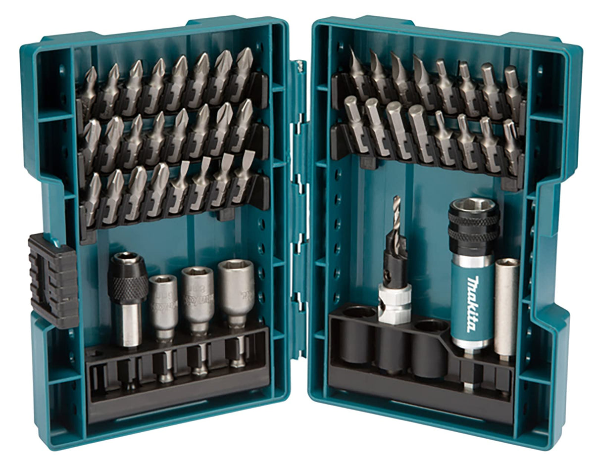 Makita Juego de puntas y avellanador con 47 piezas. D-73461