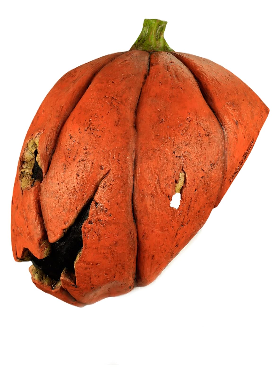 Last Night Pumpkin, Máscara de Látex de Calabaza Diabólica, Disfraz de Hombre Calabaza Ideal para Fiestas de Disfraces y Halloween por Ghoulish Productions.