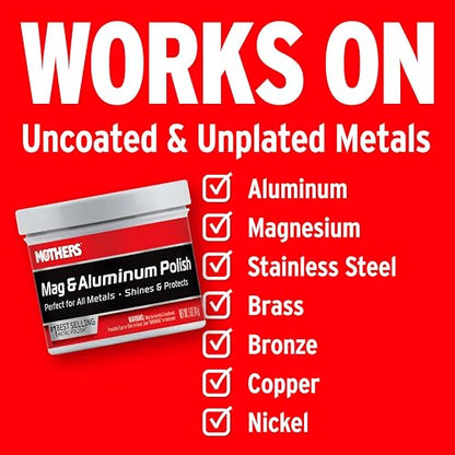 Mothers 05100 Mag & Aluminum Polish - 5 oz.
