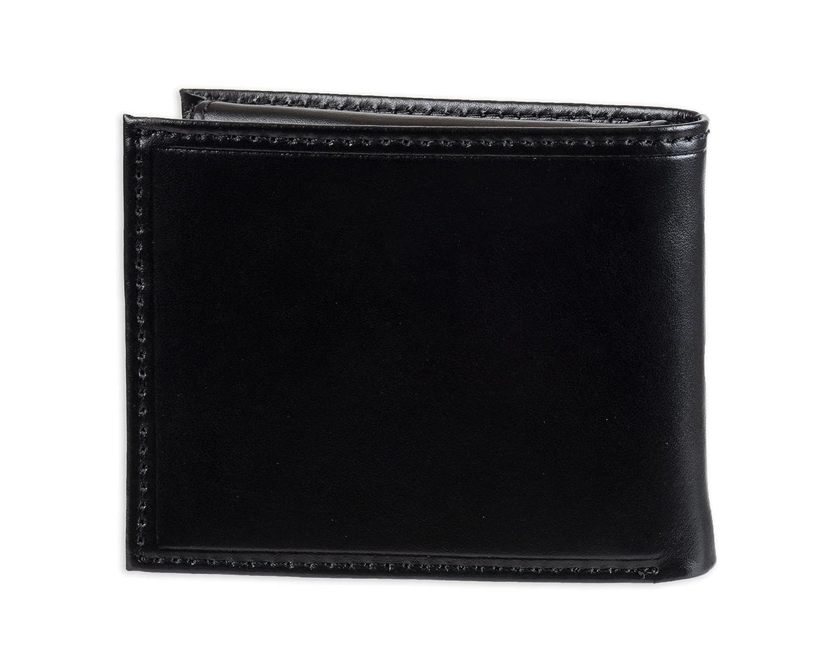 Tommy Hilfiger - portafolios de piel auténtica para hombre con ventana de identificación y múltiples ranuras para tarjetas