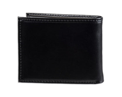 Tommy Hilfiger - portafolios de piel auténtica para hombre con ventana de identificación y múltiples ranuras para tarjetas