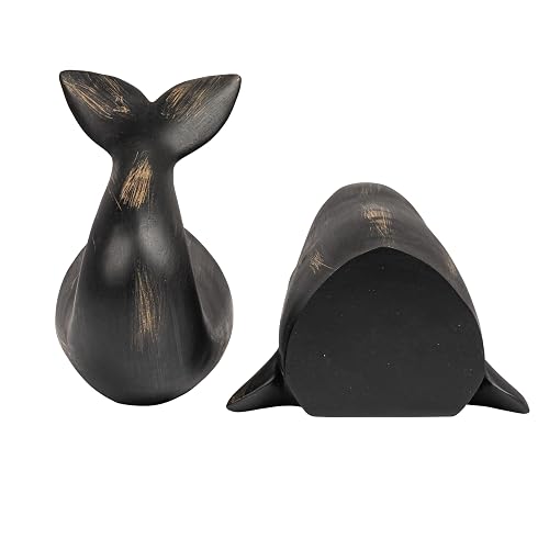 Creative Co-Op DA2625 Resin Whale Bookends