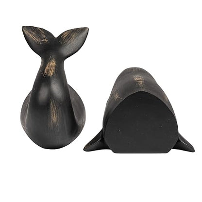Creative Co-Op DA2625 Resin Whale Bookends