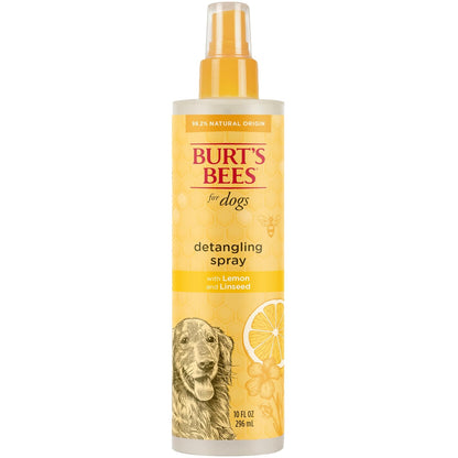 Burts Bees for Dogs - Spray desenredante natural con limón y linaza | Desenredador de piel de perro y cachorro, Natural Detangling Spray, 1 paquete