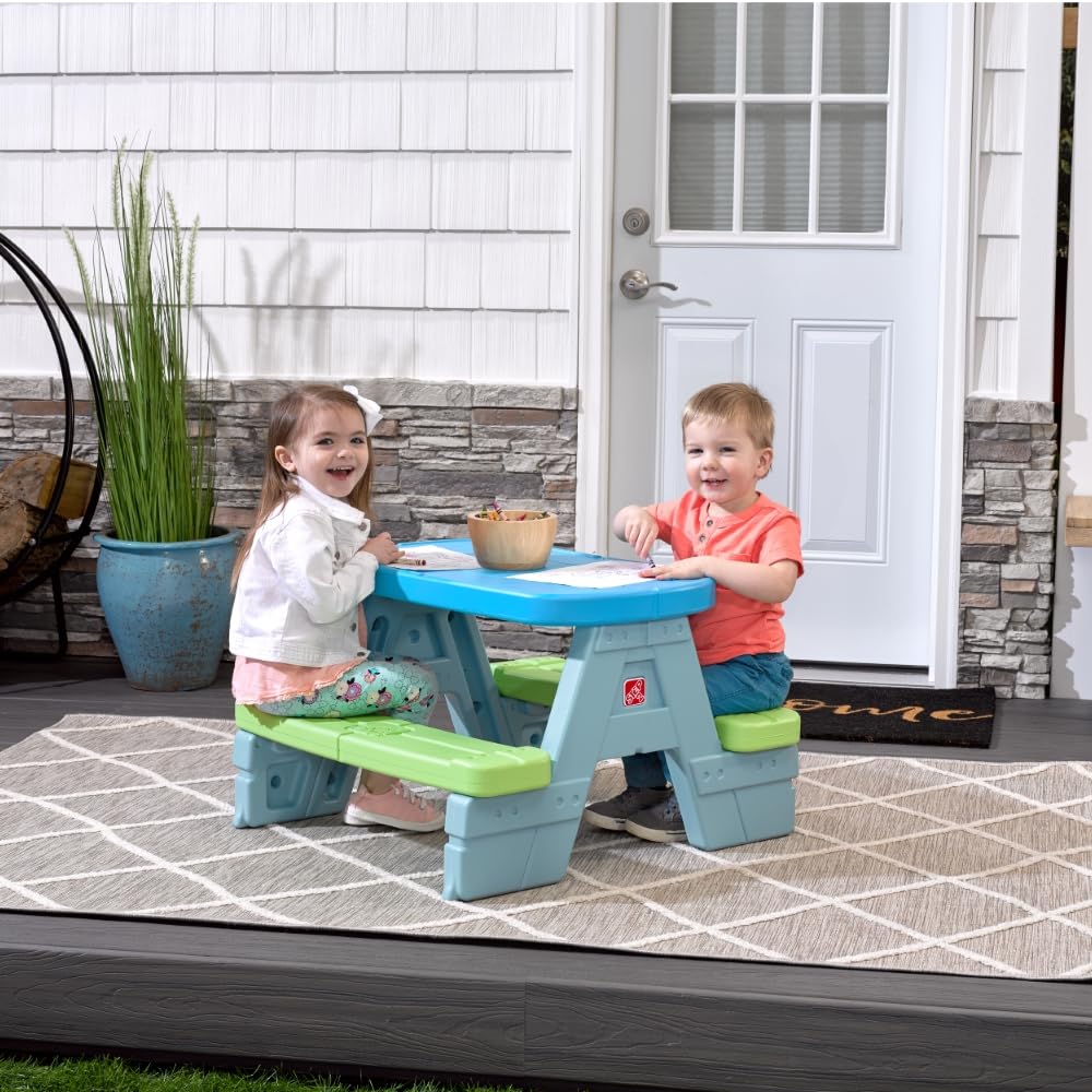 Step31 402499 Mesa de Picnic con sombrilla Sun & Shade, Multicolor