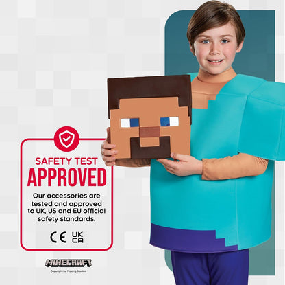 Disguise Steve Classic Minecraft Costume, Multicolor, Large (10-12)