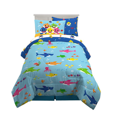Franco Pokémon Juego de Ropa de Cama, 7 Piezas, Tamaño Matrimonial - 5 Piece Twin Size - Tiburón bebé