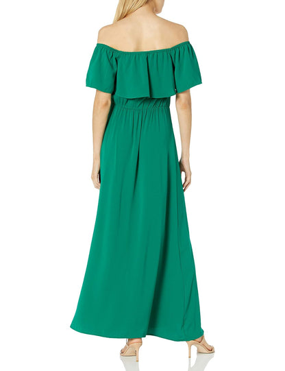 Sugar Lips Vestido Maxi Casual de Hombros Descubiertos Vestido para Mujer