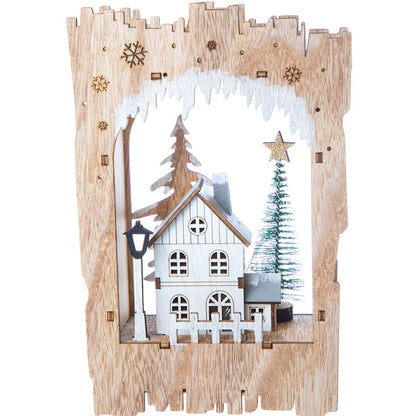 Running Decora Villas navidenas Adorno navideño Casa encajonada Grande