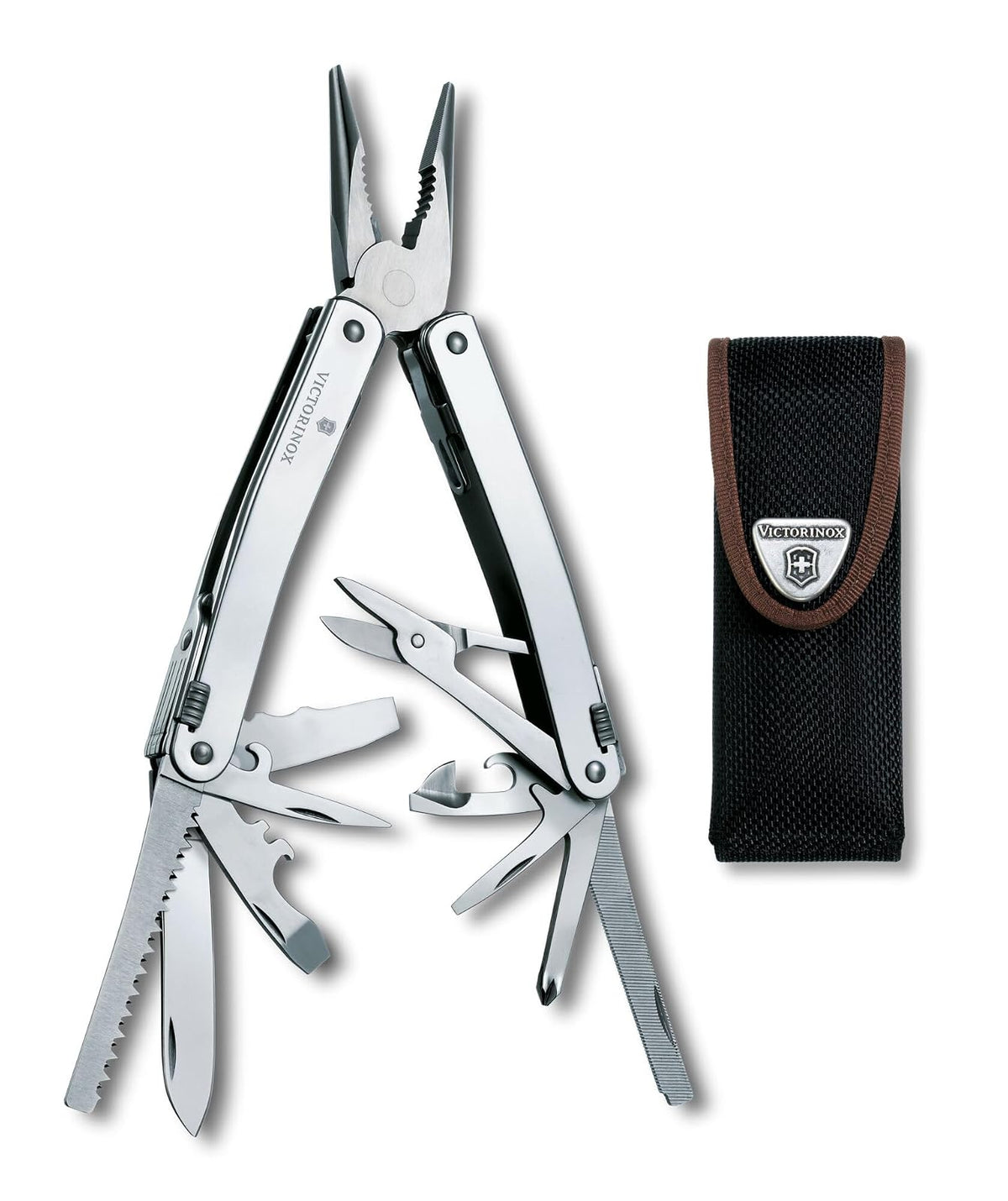 Victorinox Swiss Tool Spirit X con Funda de Nylon, 105 mm, 24 usos, 3.0224.N