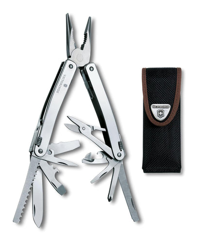 Victorinox Swiss Tool Spirit X con Funda de Nylon, 105 mm, 24 usos, 3.0224.N