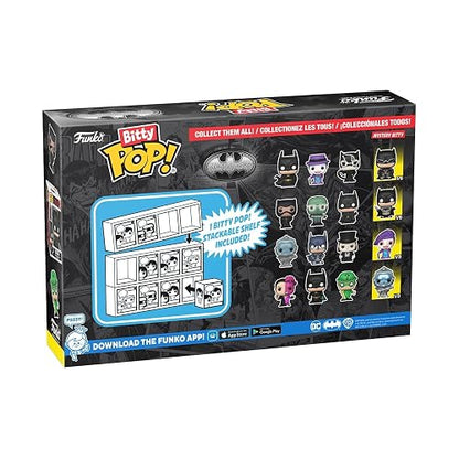 Funko Bitty Pop! Batman 85th Anniversary: Mini Collectible Toys 4-Pack - Mr. Freeze™ - Batman™ & Robin, Batman™ - 1997, The Penguin™ - Batman™ Returns, & Mystery Chase Figure (Styles May Vary)